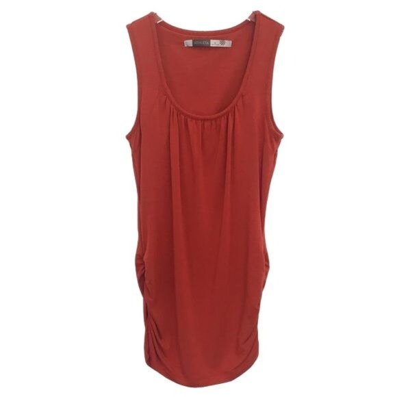 ATHLETA Ruched Stretch Modal Sleeveless Scoop Neck Tank Size XS - Picture 2 of 5